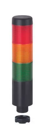 Produktfoto 1 von Werma Kompakt 37 LED Signalturm Keine Summer-Komponente 3-stufig Linse Grün, Rot, Gelb 12V Dauer Basis 125 mm