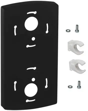 Produktfoto 1 von Werma 691 Sockelbefestigungsplatte Schwarz, für FlatSIGN-Turm, Befestigungsbügel, LED
