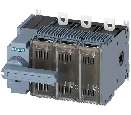 Produktfoto 1 von Siemens 3KF Sicherungstrennschalter 3-polig, 160A, 6 Schließer/6 Öffner, SENTRON, NH00, NH000 Sicherungsgröße