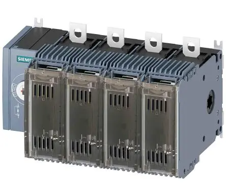 Produktfoto 1 von Siemens 3KF Sicherungstrennschalter 4-polig, 125A, 6 Schließer/6 Öffner, SENTRON, NH00, NH000 Sicherungsgröße