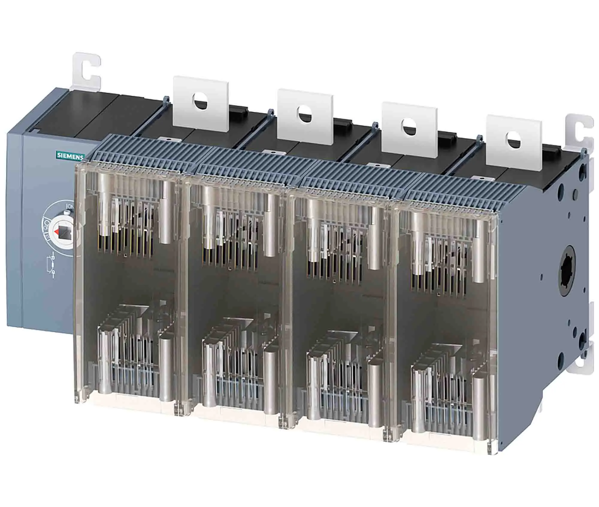 Produktfoto 1 von Siemens 3KF Sicherungsschalter-Trennschalter / 4-polig 800 A Umschlossen, NH2 Sicherungsgröße