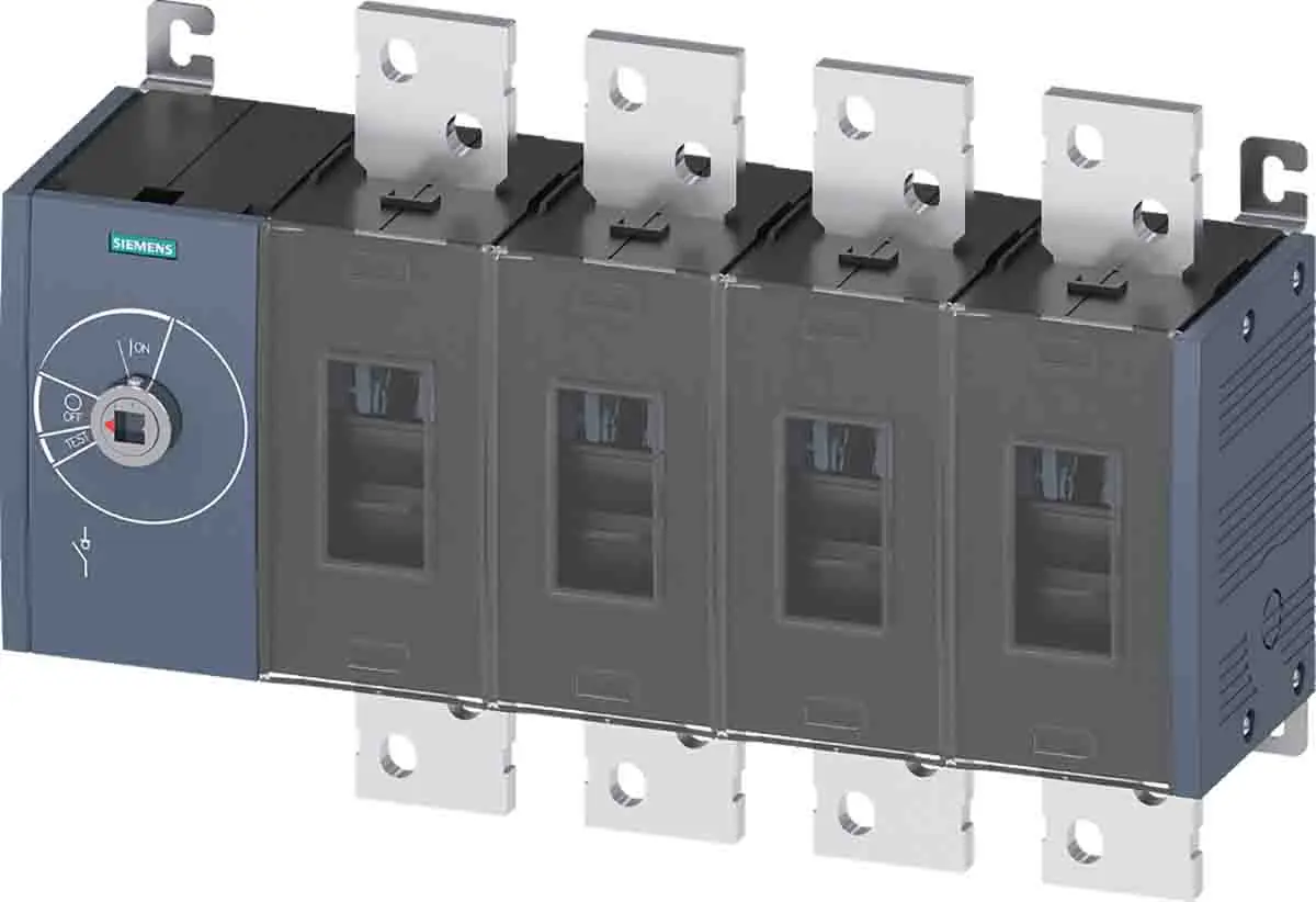 Produktfoto 1 von Siemens SENTRON Trennschalter / 4-polig 2000 A 1250 A offen, 5 Sicherungsgröße
