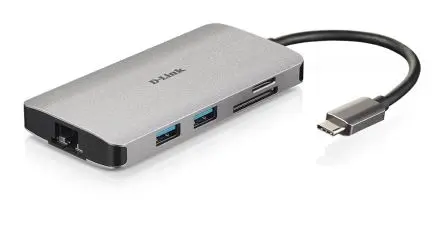 Produktfoto 1 von D-Link, USB 3.0 USB-Hub, 3 USB Ports, RJ45, USB T: 13 mm H: 52 mm B: 105mm