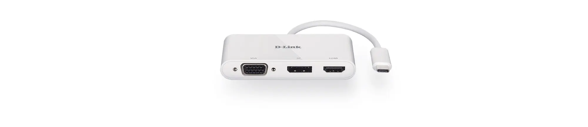 Produktfoto 1 von D-Link Docking-Station, USB C, USB 3.0, mit VGA, HDMI, 1 xUSB Ports 3 Displays