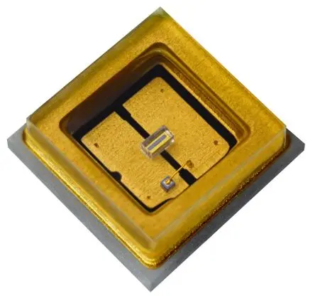 Produktfoto 1 von Stanley Oberfläche LEU 1-fach AlGaN, AlN UVC-LED UV C 275 nm / 2.5 mW, Vierkant 120 ° 2 Pin