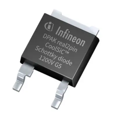 Produktfoto 1 von Infineon IDM10G120C5 Oberfläche Schaltdiode Schottky-Diode Siliziumkarbid-Schottky-Diode, 1200 V / 18 A, 2-Pin TO-252