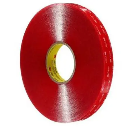 Produktfoto 1 von 3M 4910F VHB Acrylschaum Schaumstoff Klebeband doppelseitig, Klar, Stärke 1 mm, 19mm x 32.91 m