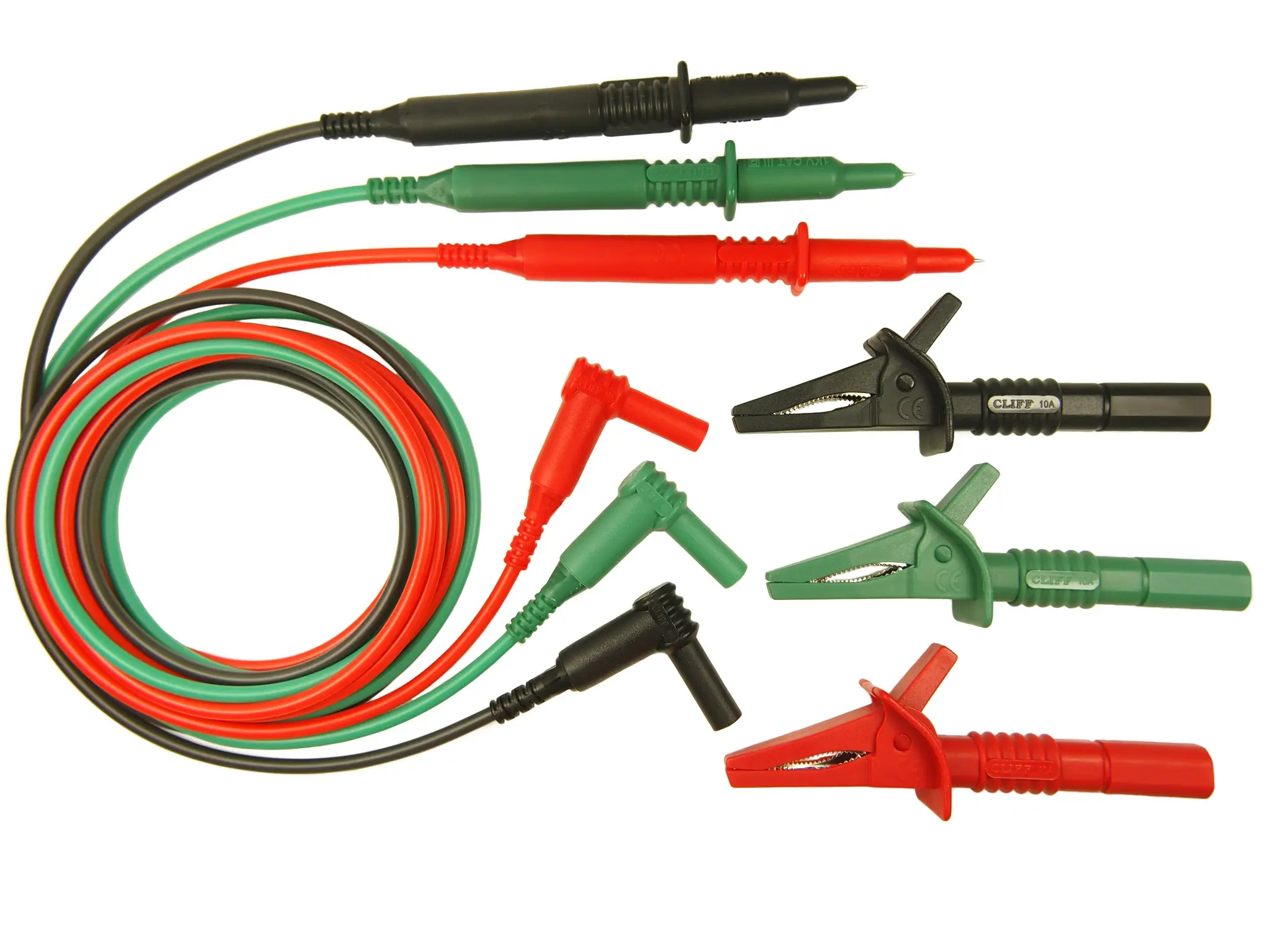 Produktfoto 1 von RS PRO Messleitung und Steckverbinderkit, 1 Schwarzer CAT III-Sondenadapter, 1 schwarzer erweiterter