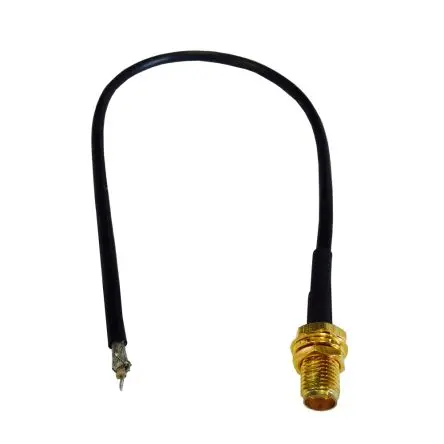 Produktfoto 1 von RF Solutions SMA, Unterminated RG174 Koaxialkabel, Abgeschlossen, 50 Ω, 200 mm, Schwarz