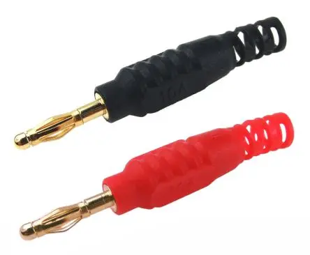 Produktfoto 1 von RS PRO 2 mm Stecker Rot, Schwarz Bananenstecker, 30 V ac, 60V dc 10A Lot