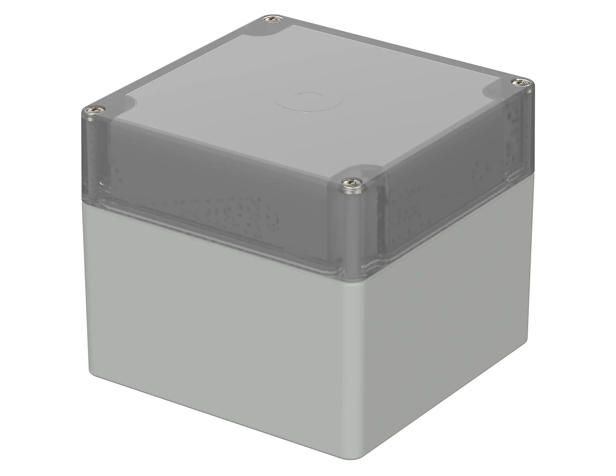 Produktfoto 1 von Bopla Euromas; Universalgehäuse; Polycarbonat; Hellgrau IP66 Breite 120 mm Höhe 150 mm Länge 122 mm