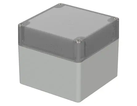 Produktfoto 1 von Bopla Euromas; Universalgehäuse; Polycarbonat; Hellgrau IP66 Breite 120 mm Höhe 150 mm Länge 122 mm