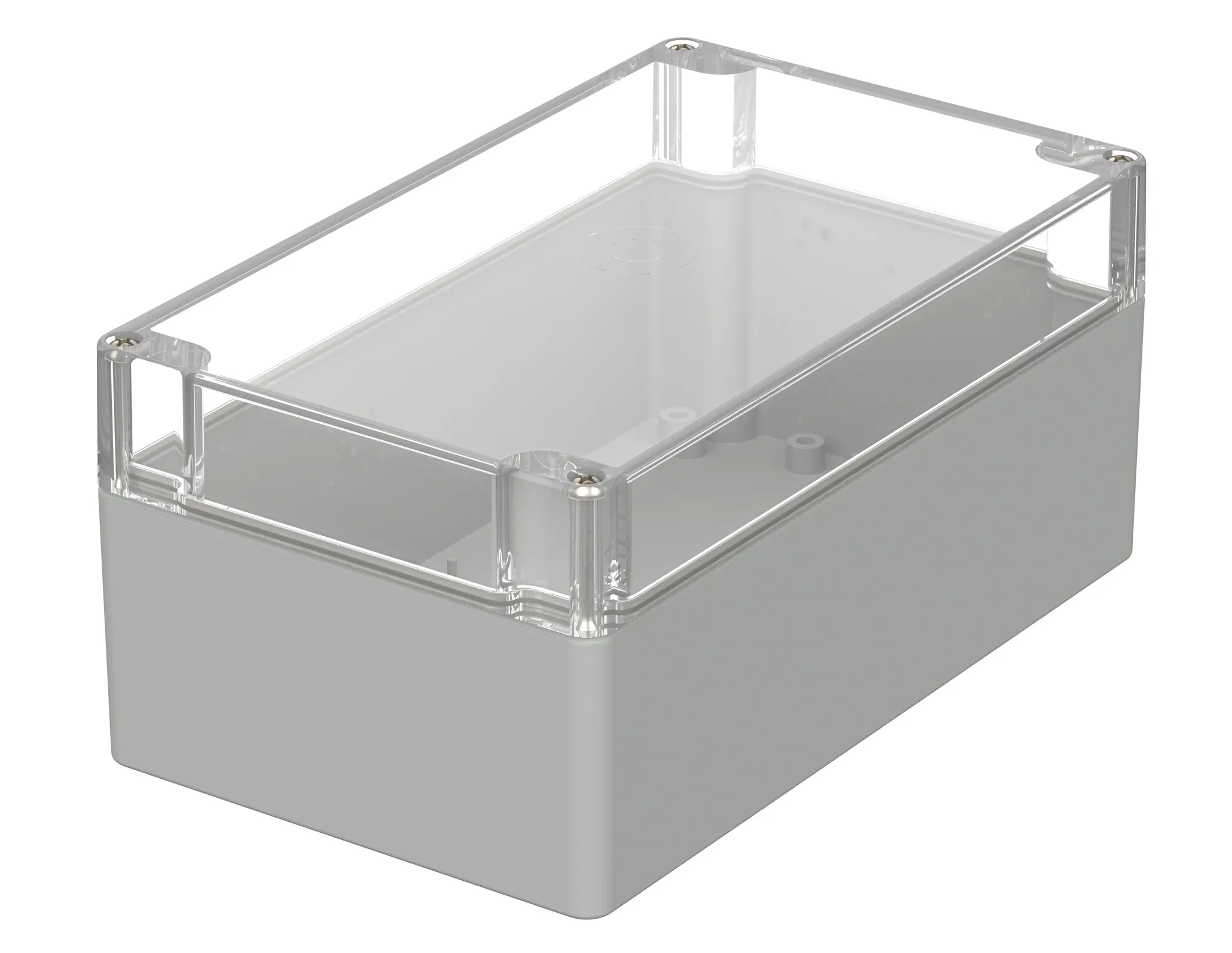 Produktfoto 1 von Bopla Euromas; Universalgehäuse; Polycarbonat; Hellgrau IP66 Breite 120 mm Höhe 90 mm Länge 200 mm