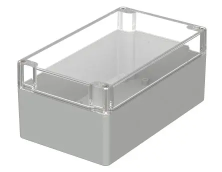 Produktfoto 1 von Bopla Euromas; Universalgehäuse; Polycarbonat; Hellgrau IP66 Breite 120 mm Höhe 90 mm Länge 200 mm