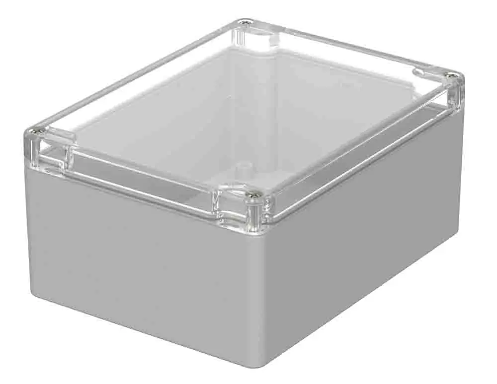 Produktfoto 1 von Bopla Euromas; Universalgehäuse; Polycarbonat; Hellgrau IP66 Breite 120 mm Höhe 75 mm Länge 160 mm