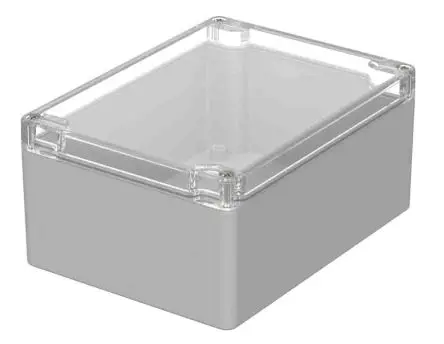 Produktfoto 1 von Bopla Euromas; Universalgehäuse; Polycarbonat; Hellgrau IP66 Breite 120 mm Höhe 75 mm Länge 160 mm
