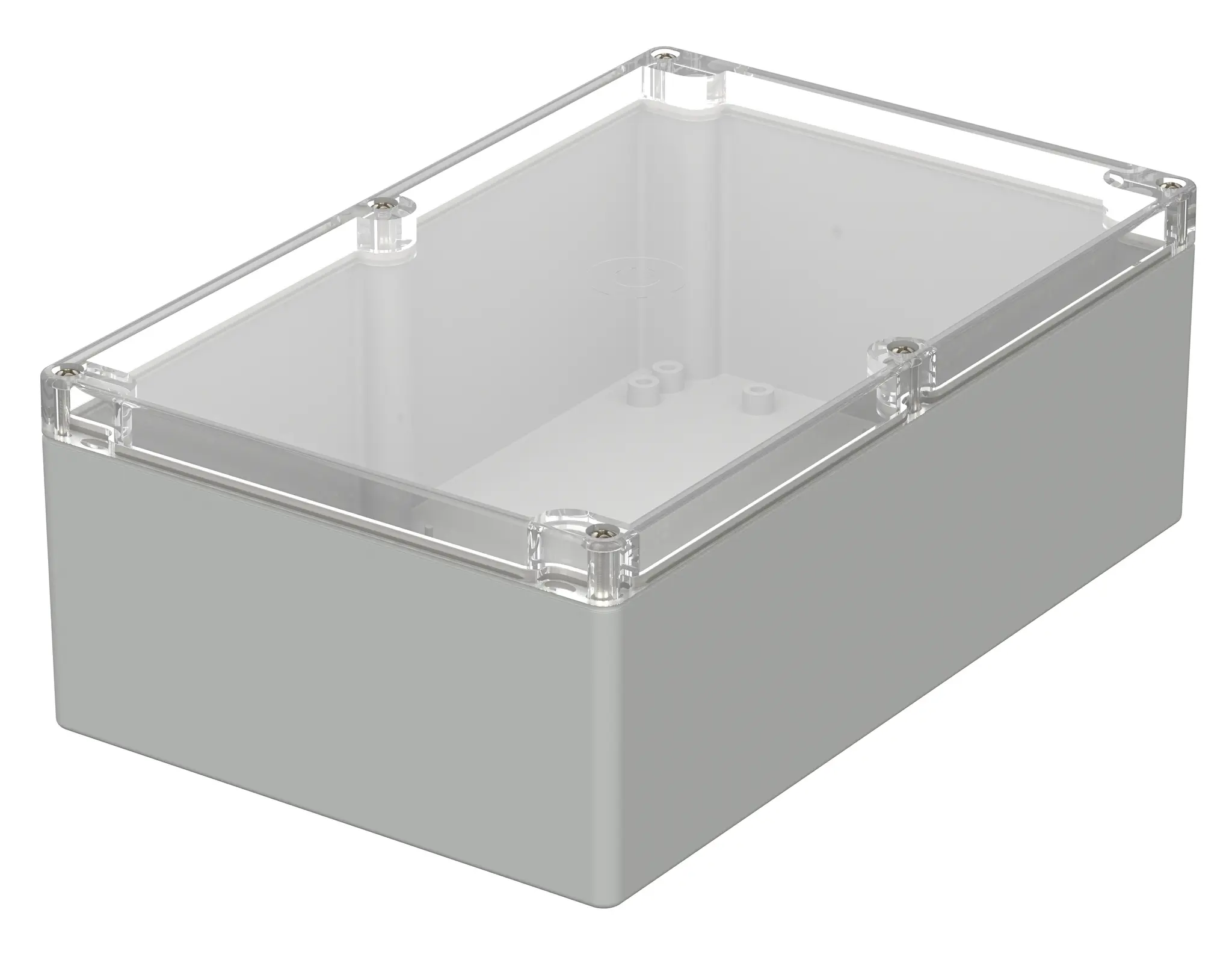 Produktfoto 1 von Bopla Euromas; Universalgehäuse; Polycarbonat; Hellgrau IP65 Breite 160 mm Höhe 90 mm Länge 250 mm