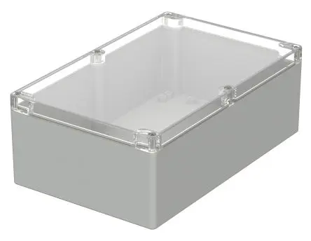 Produktfoto 1 von Bopla Euromas; Universalgehäuse; Polycarbonat; Hellgrau IP65 Breite 160 mm Höhe 90 mm Länge 250 mm