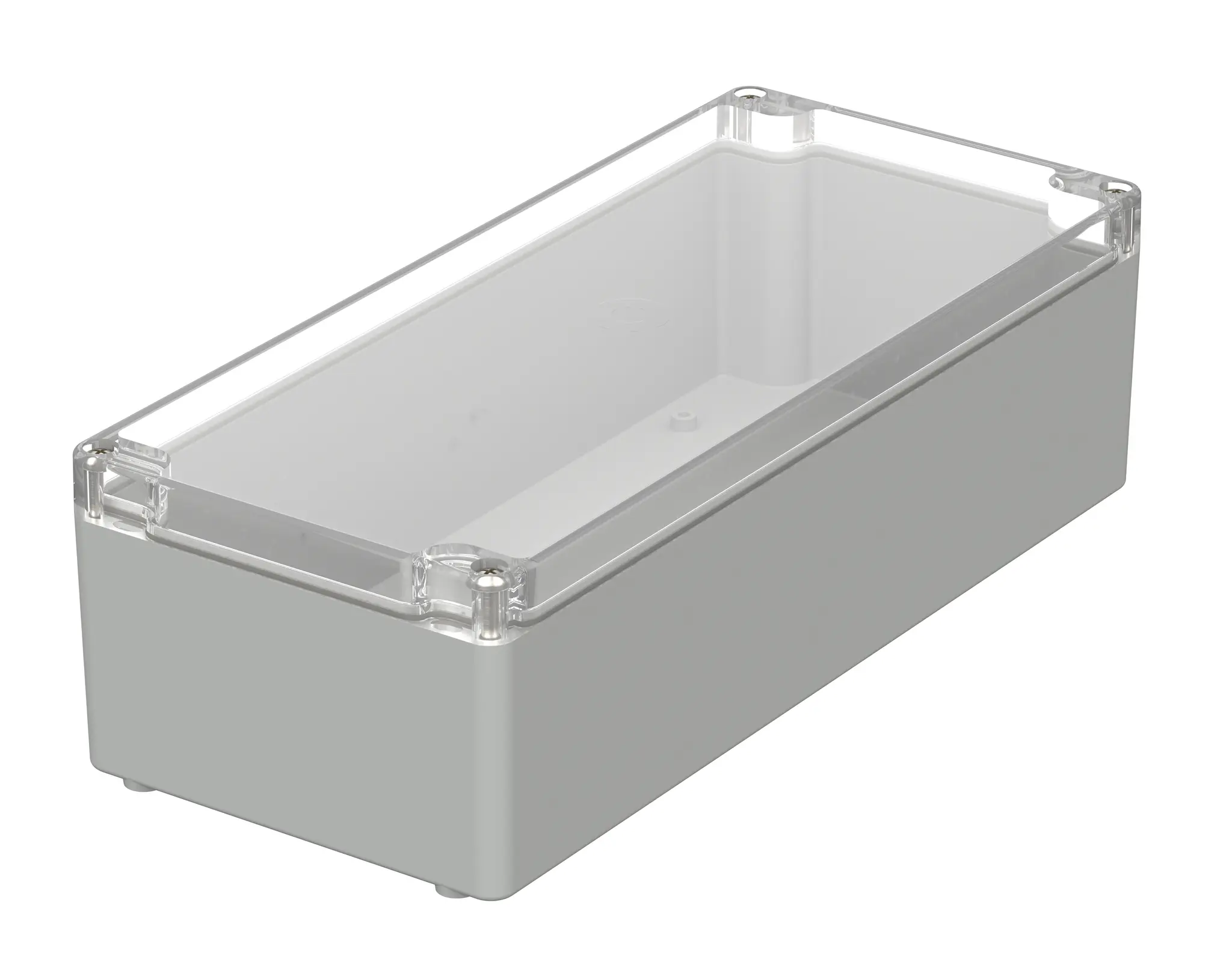 Produktfoto 1 von Bopla Euromas; Universalgehäuse; Polycarbonat; Hellgrau IP66 Breite 150 mm Höhe 100 mm Länge 340 mm