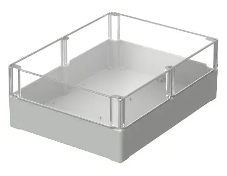 Produktfoto 1 von Bopla Euromas; Universalgehäuse; Polycarbonat; Hellgrau IP66 Breite 230 mm Höhe 110 mm Länge 300 mm