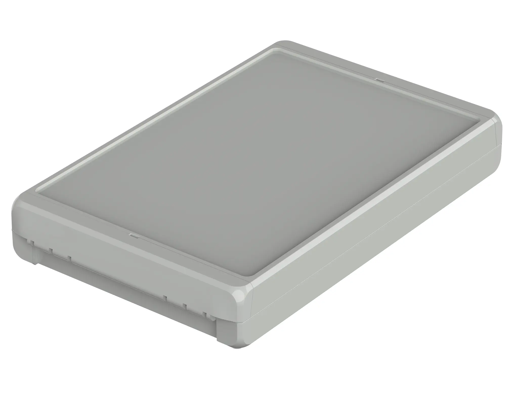 Produktfoto 1 von Bopla Bocube; Universalgehäuse; Polycarbonat; Grau, Hellgrau Geflanscht IP66, IP68 Breite 170 mm Höhe 40 mm Länge 271 mm