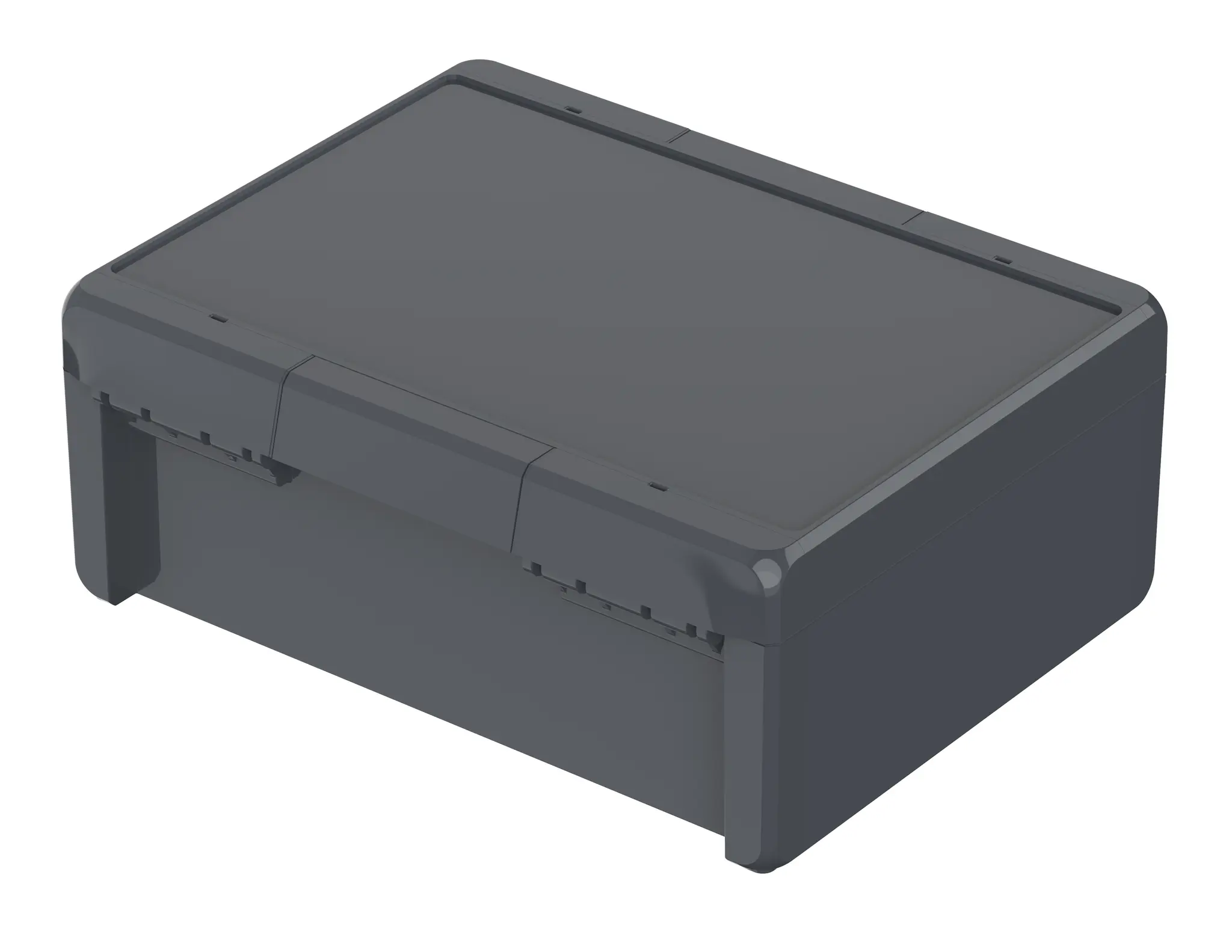 Produktfoto 1 von Bopla Bocube; Universalgehäuse; Polycarbonat; Graphitgrau, Grau Geflanscht IP66, IP68 Breite 300 mm Höhe 120 mm Länge