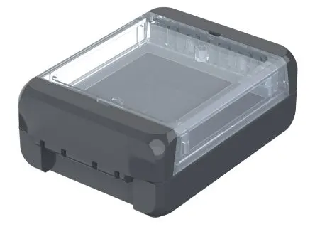 Produktfoto 1 von Bopla Bocube; Universalgehäuse; Polycarbonat; Graphitgrau, Grau Geflanscht IP66, IP68 Breite 80 mm Höhe 40 mm Länge 113