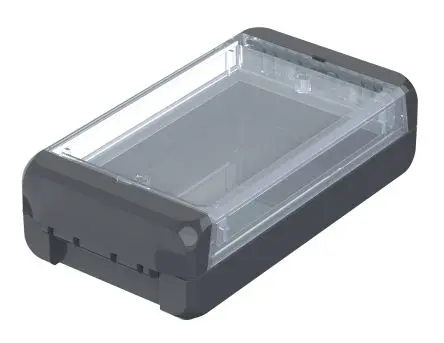 Produktfoto 1 von Bopla Bocube; Universalgehäuse; Polycarbonat; Graphitgrau, Grau Geflanscht IP66, IP68 Breite 80 mm Höhe 40 mm Länge 151