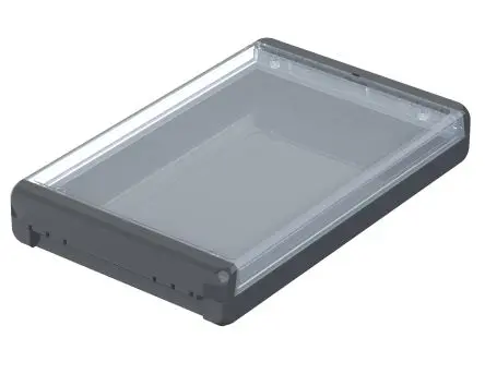 Produktfoto 1 von Bopla Bocube; Universalgehäuse; Polycarbonat; Graphitgrau, Grau Geflanscht IP66, IP68 Breite 170 mm Höhe 80 mm Länge 271