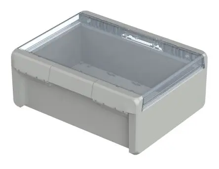 Bopla Bocube; Universalgehäuse; Polycarbonat; Grau, Hellgrau Geflanscht IP66, IP68 Breite 300 mm Höhe 120 mm Länge 239