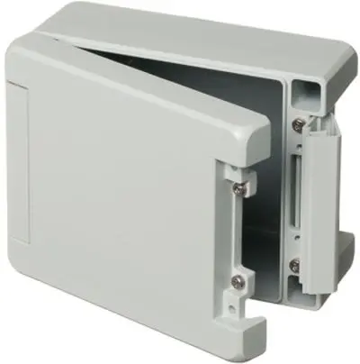 Produktfoto 1 von Bopla Bocube Alu; Universalgehäuse; Aluminium; Hellgrau, Grau Geflanscht IP66, IP68 Breite 128 mm Höhe 60 mm Länge 159