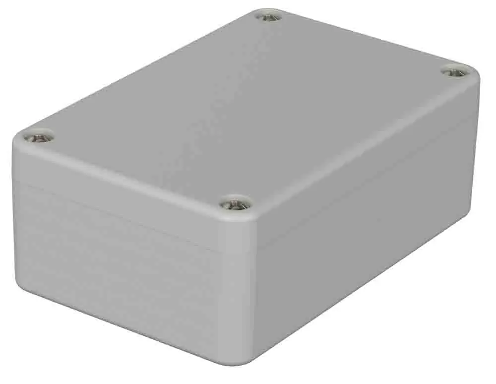 Produktfoto 1 von Bopla Euromas; Universalgehäuse; Polycarbonat; Hellgrau IP66 Breite 64 mm Höhe 36.4 mm Länge 98 mm