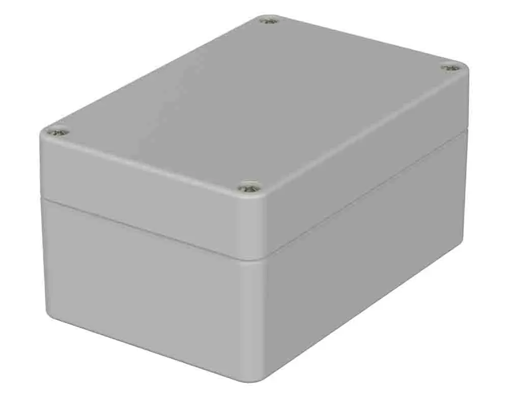 Produktfoto 1 von Bopla Euromas; Universalgehäuse; Polycarbonat; Hellgrau IP66 Breite 80 mm Höhe 60 mm Länge 120 mm