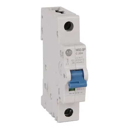Produktfoto 1 von Allen Bradley 1492-SPM Miniaturüberlastschalter Typ D, Pol 1-polig 7A 240V ac, Abschaltvermögen 15 kA 1492-SP 62.5 V dc