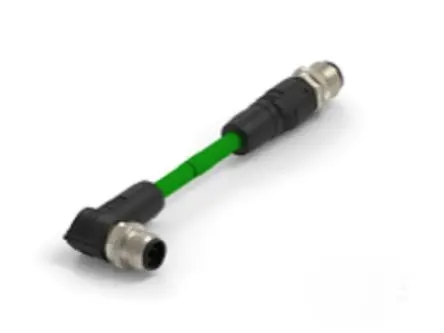 Produktfoto 1 von TE Connectivity TAD1484 Cat5e Ethernet-Kabel, 2 m, Grün 4 Abgeschirmt Geschirmt, Aussen ø 6.65 mm Außen-ø , Polyurethan