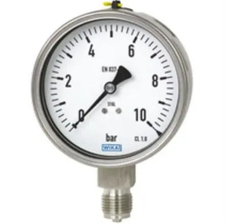 WIKA Mit Gewinde 23X.50 Manometer 63 mm 0 bar → 6 bar Aluminium Gehäuse G 1/4