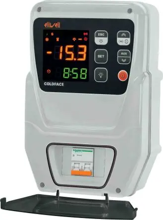 Produktfoto 1 von Eliwell RC500 Controller DIN-Hutschiene 1, 5 x Relais Ausgang/ PTC Eingang 230V 4D-Regler
