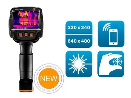 Produktfoto 1 von Testo 883 Wärmebildkamera USB 2.0, Bluetooth Hand-Fokus 320 x 240 Pixel, 650 °C / 40mK