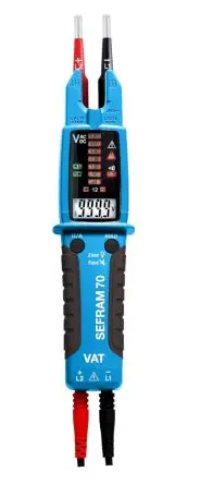 Produktfoto 1 von Sefram SEFRAM70 LCD Spannungsprüfer mit Durchgangsprüfung