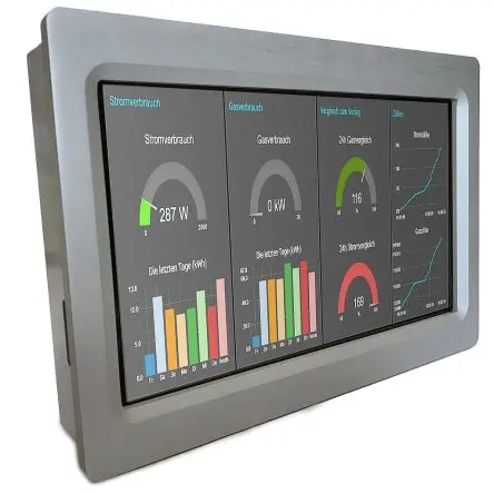 Produktfoto 1 von Industrial Shields, Tinker Touch, HMI-Touchscreen, Touch Screen Typ, 1280 x 720 pixel, 10.1 Zoll