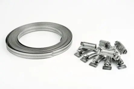Produktfoto 1 von RS PRO Edelstahl Schlauchschellen Sortiment U-Bolzen-Klemme, 11 Stück