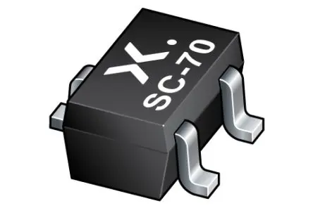 Produktfoto 1 von Nexperia Oberfläche Bipolarer Transistor PnP -45 V / -100 mA, SOT-323 3-Pin
