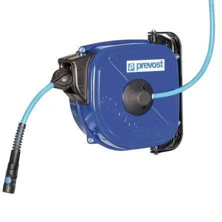Produktfoto 1 von PREVOST Druckluft-Schlauchaufroller 12 m 800 L/min Schlauch inklusive Innen ø 10 mm, Außen-Ø 14 mm