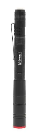 Produktfoto 1 von RS PRO Wiederaufladbar Stift-Taschenlampe LED Schwarz, Rot, 400 lm / RSPRO-P26R, 155 mm