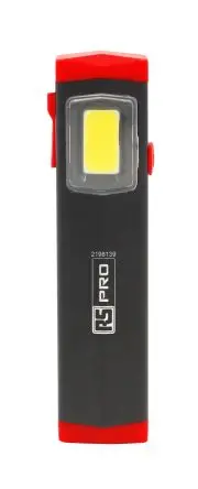 Produktfoto 1 von RS PRO Wiederaufladbar Taschenlampe LED Rot, Schwarz, 400 lm / RSPRO-PL38R, 89 mm