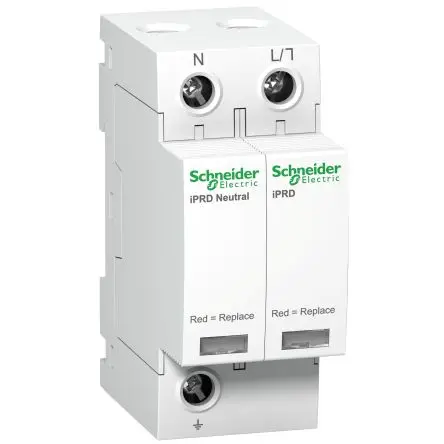 Produktfoto 1 von Schneider Electric, Überspannungsschutz, 1.4 kV 50 kA Acti9 Acti9 Parafoudre