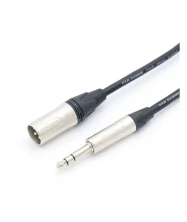 Produktfoto 1 von Van Damme XLR-Kabel 6,35 mm Stereo-Jack Stecker XLR-Steckverbinder 5 m Schwarz