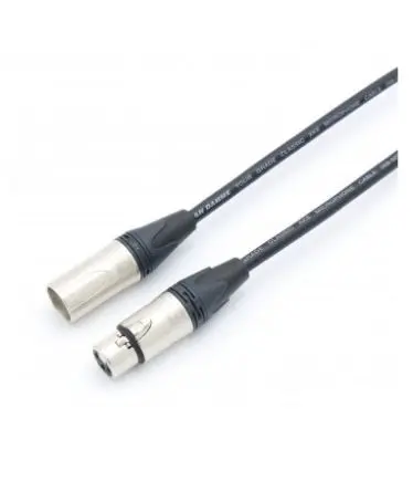 Produktfoto 1 von Van Damme Stecker XLR-Kabel XLR3-Stecker Buchse 3 m Schwarz