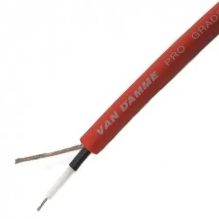 Produktfoto 1 von Van Damme Mehrleiterkabel 2-adrig 0.22 mm² Geschirmt, Außen-ø 6 mm Außen-ø Rot, L. 100 m