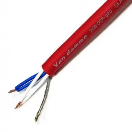 Produktfoto 1 von Van Damme Mikrofonkabel 5-adrig 0.19 mm² Geschirmt, Außen-ø 6 mm Außen-ø Rot, L. 100 m